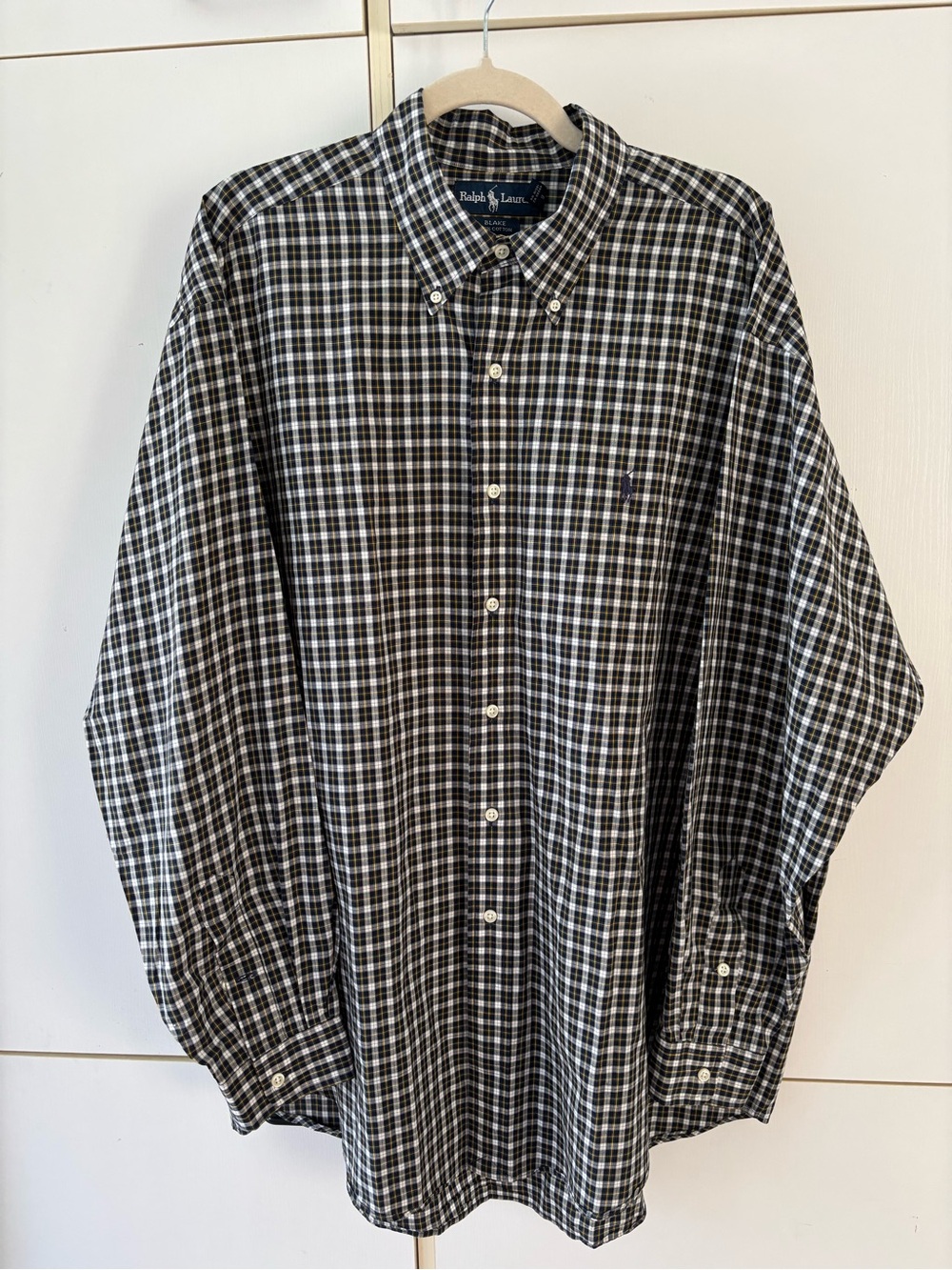 Ralph Lauren Blake XL Plaid Button Down Shirt 100% Cotton Old Money Academia - Picture 2 of 11